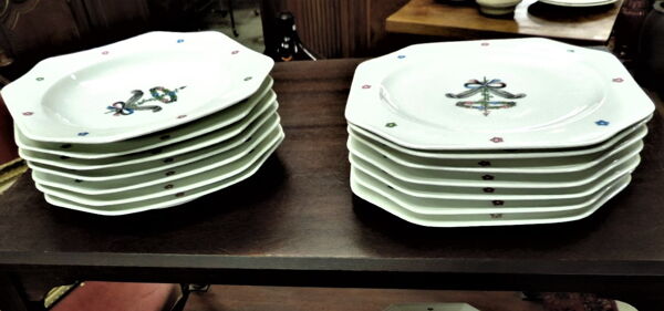 Partie de service de table en limoges