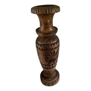 vase en bois