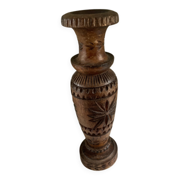 Wooden vase
