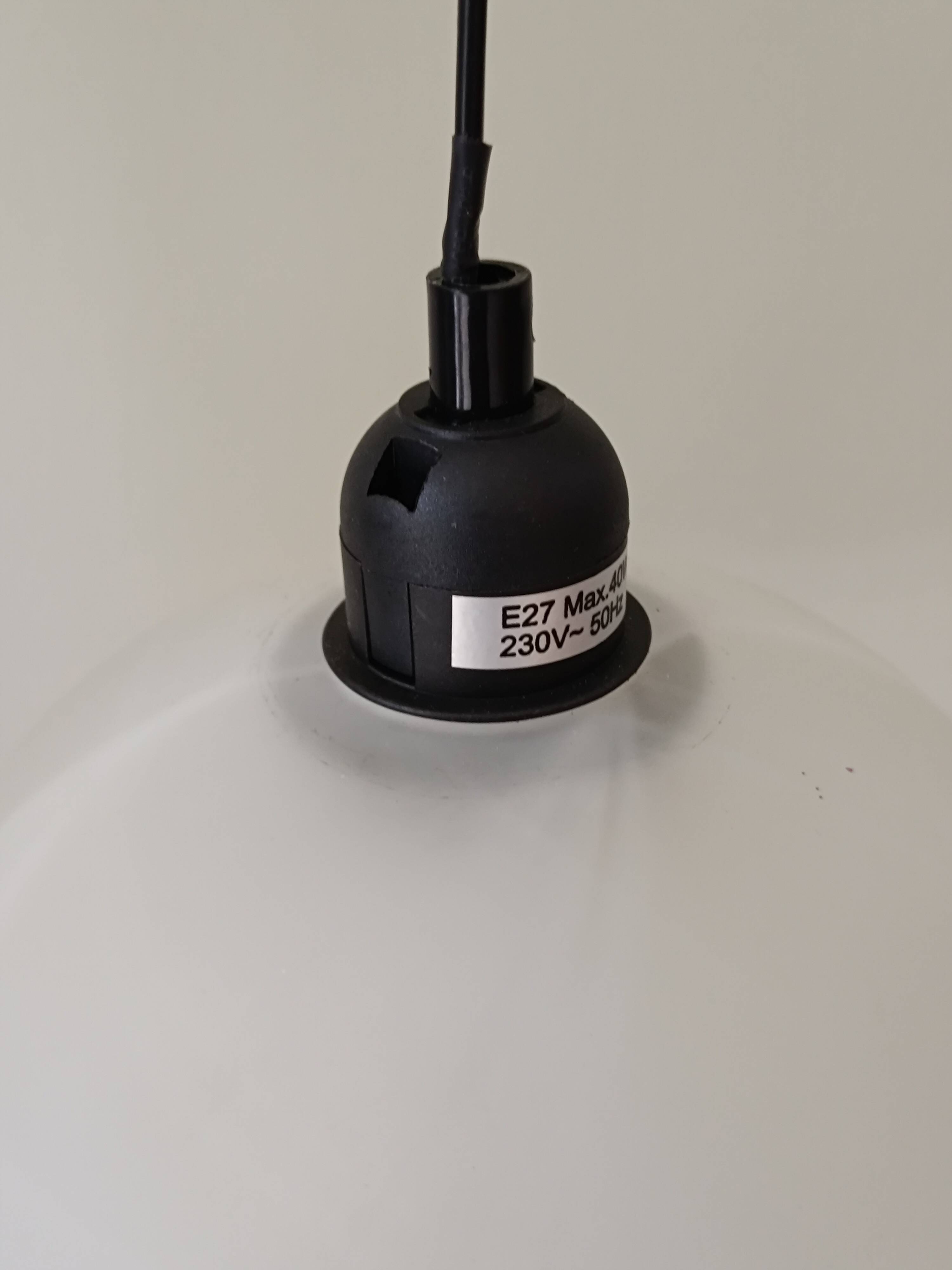 Pair of glass paste chandeliers