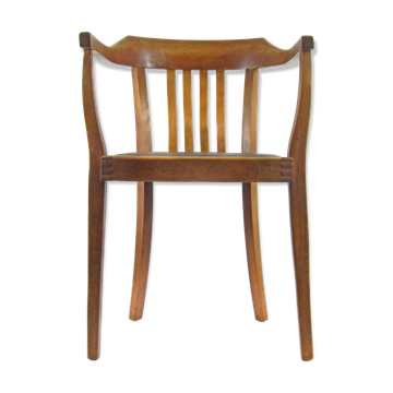 Antique Art Nouveau oak armchair, Austria or Germany circa 1910