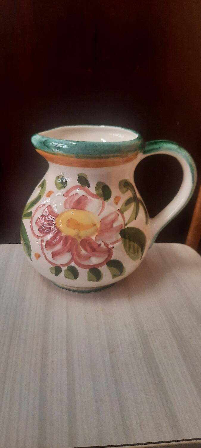 Italian ceramic pitcher