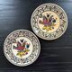 Pair of bird decorated dishes