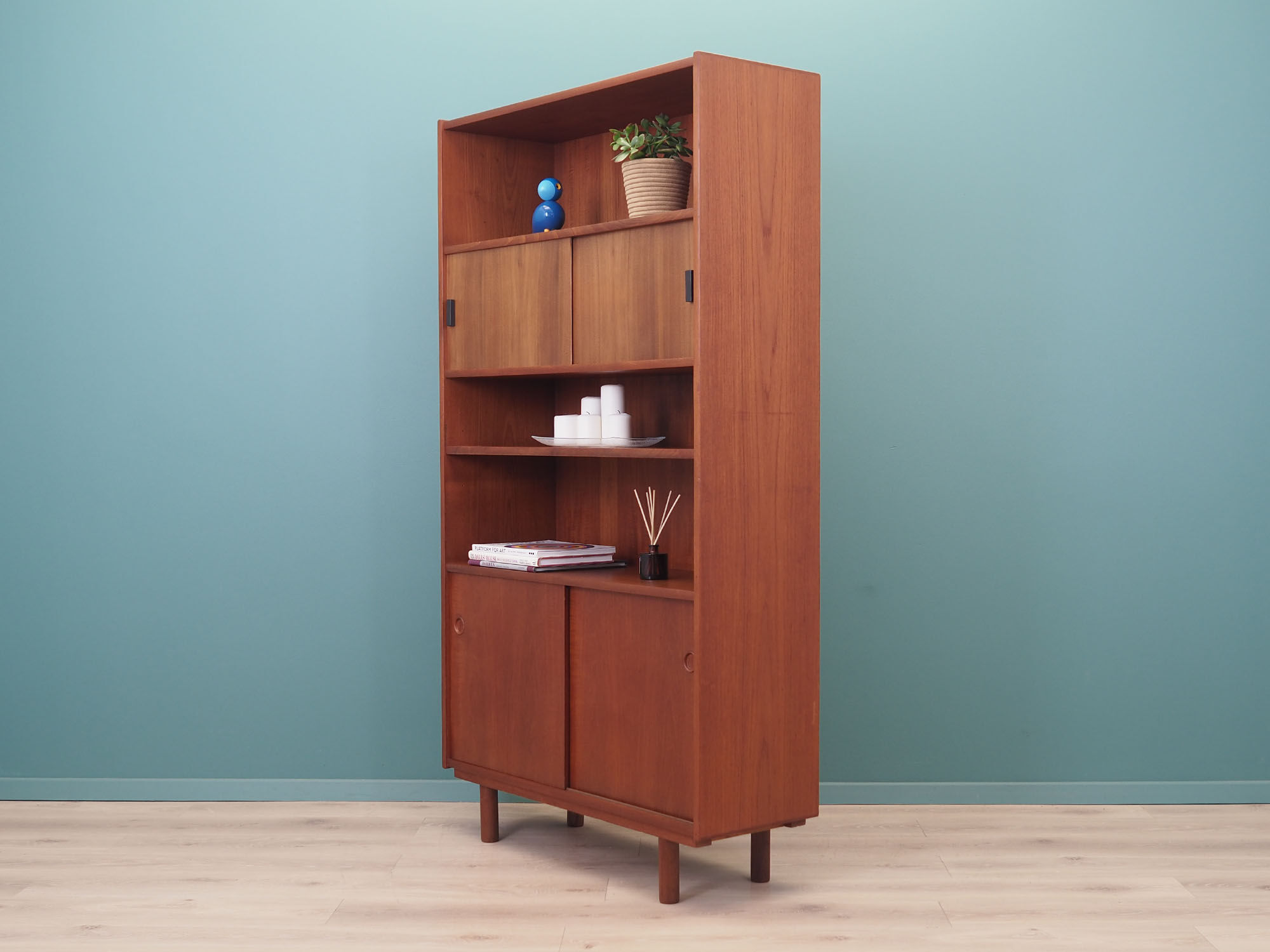 Teak bookcase, Danish design, 1970s, production: Denmark
