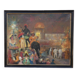 Peinture de scène de carnaval