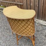 Bamboo tiki bar and bamboo rattan