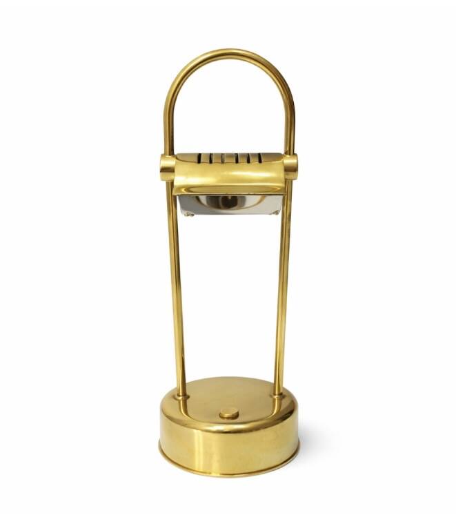 Designer desk lamp Hillebrand Licht – gold brass – Germany – year