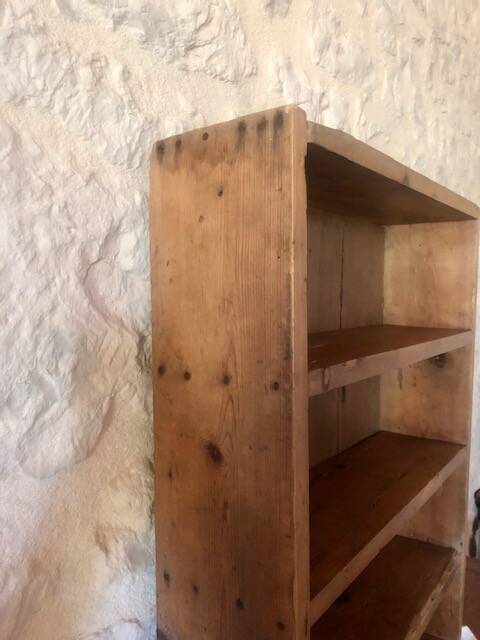 Antique wooden craft shelf