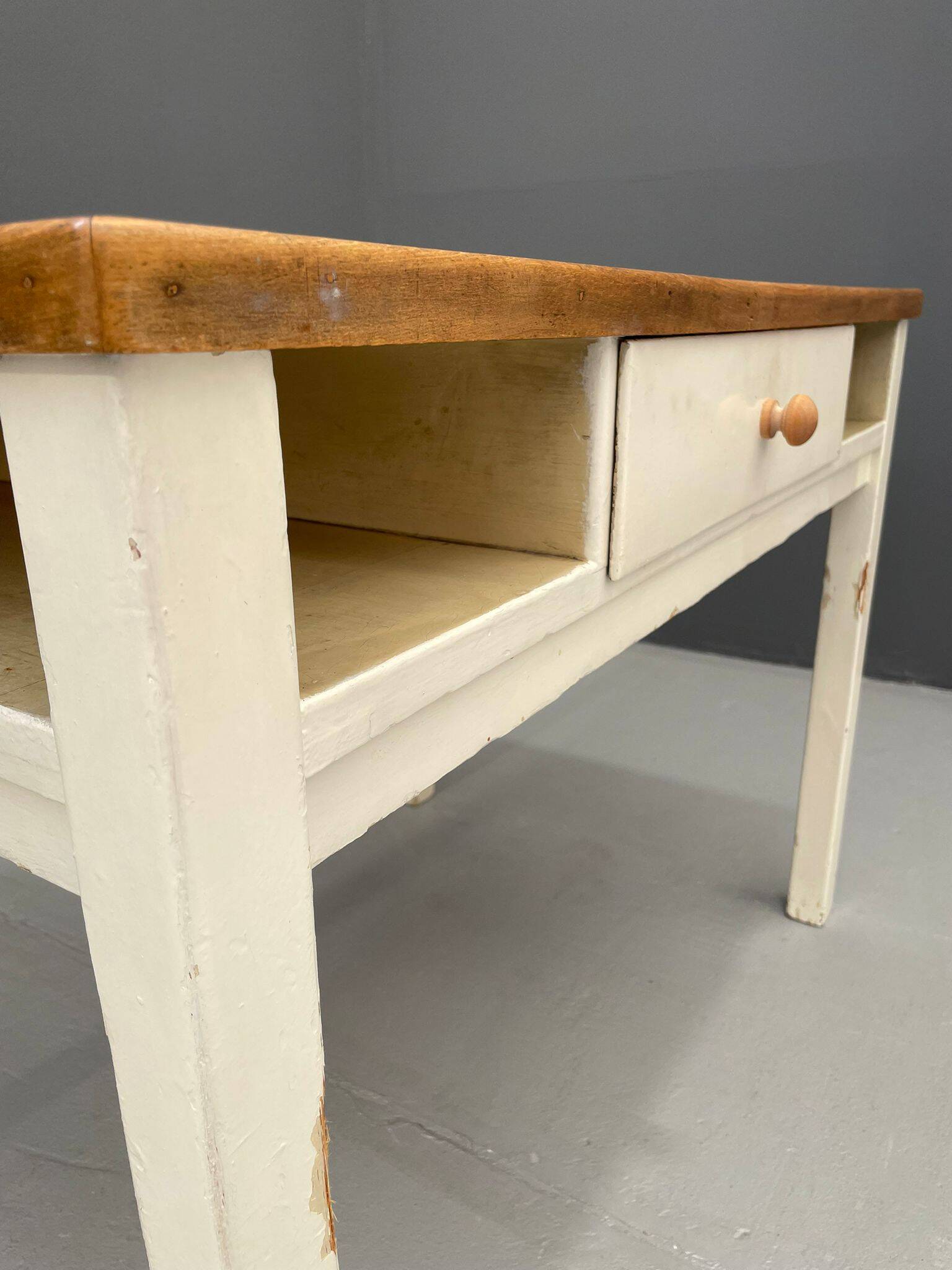 Vintage Writing Desk with Drawer, Czechoslovakia, ca. 1950s–60s