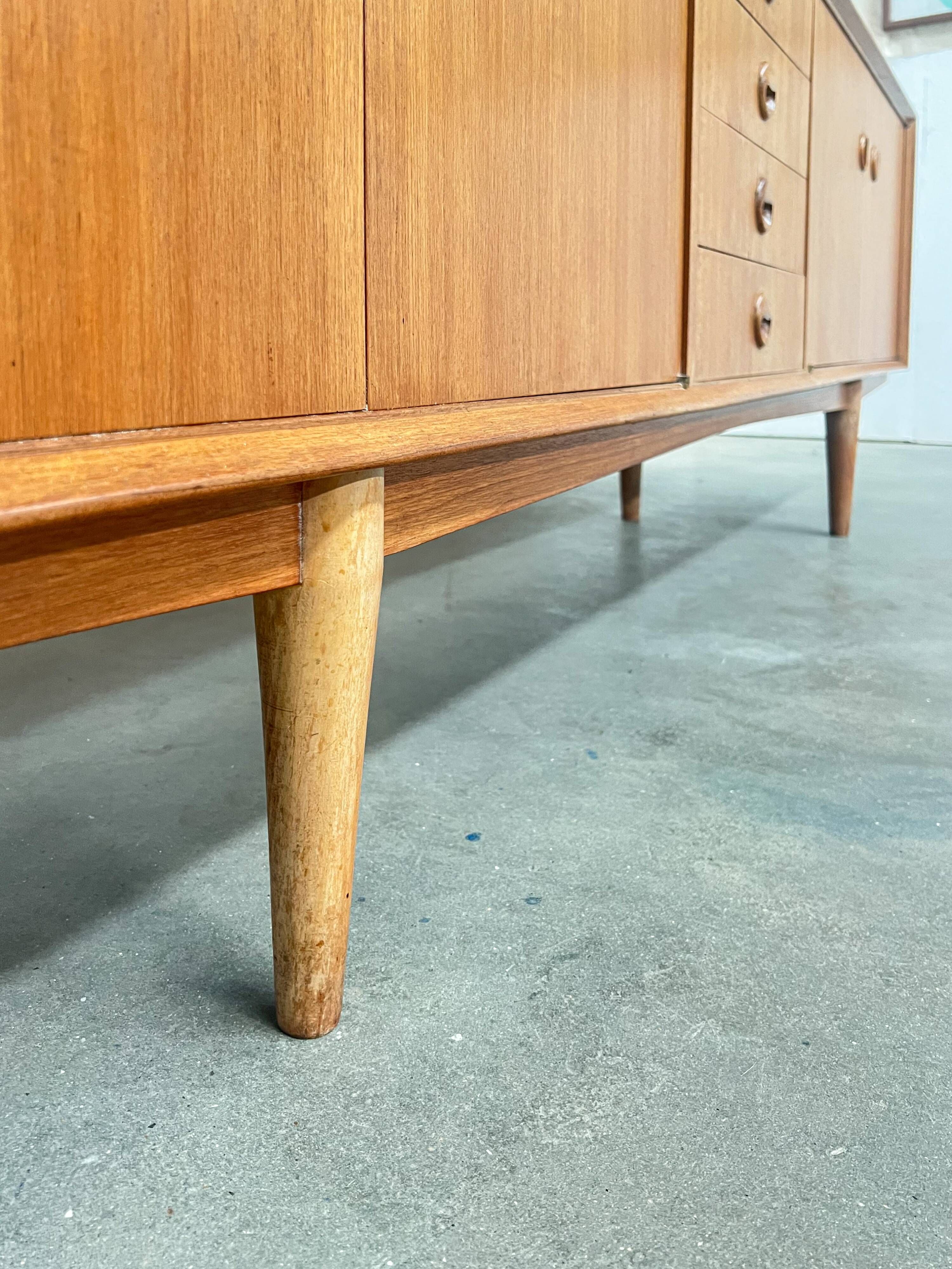 Vintage 1960s enfilade – Scandinavian sideboard 240 cm