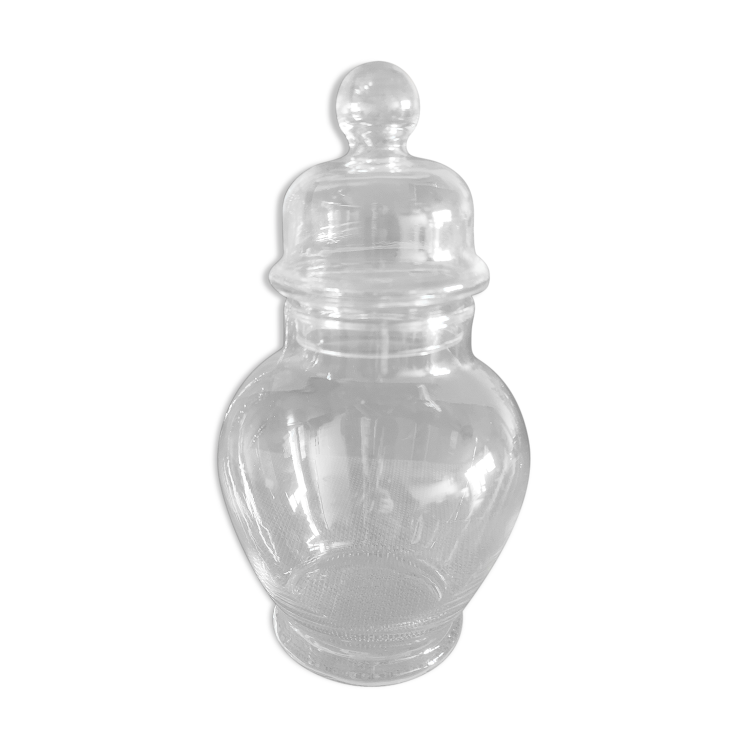 Old glass bottle of apothecary or confectioner