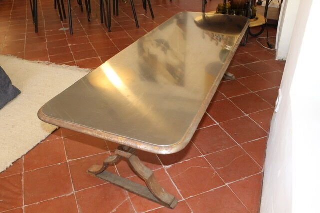 Steel coffee table