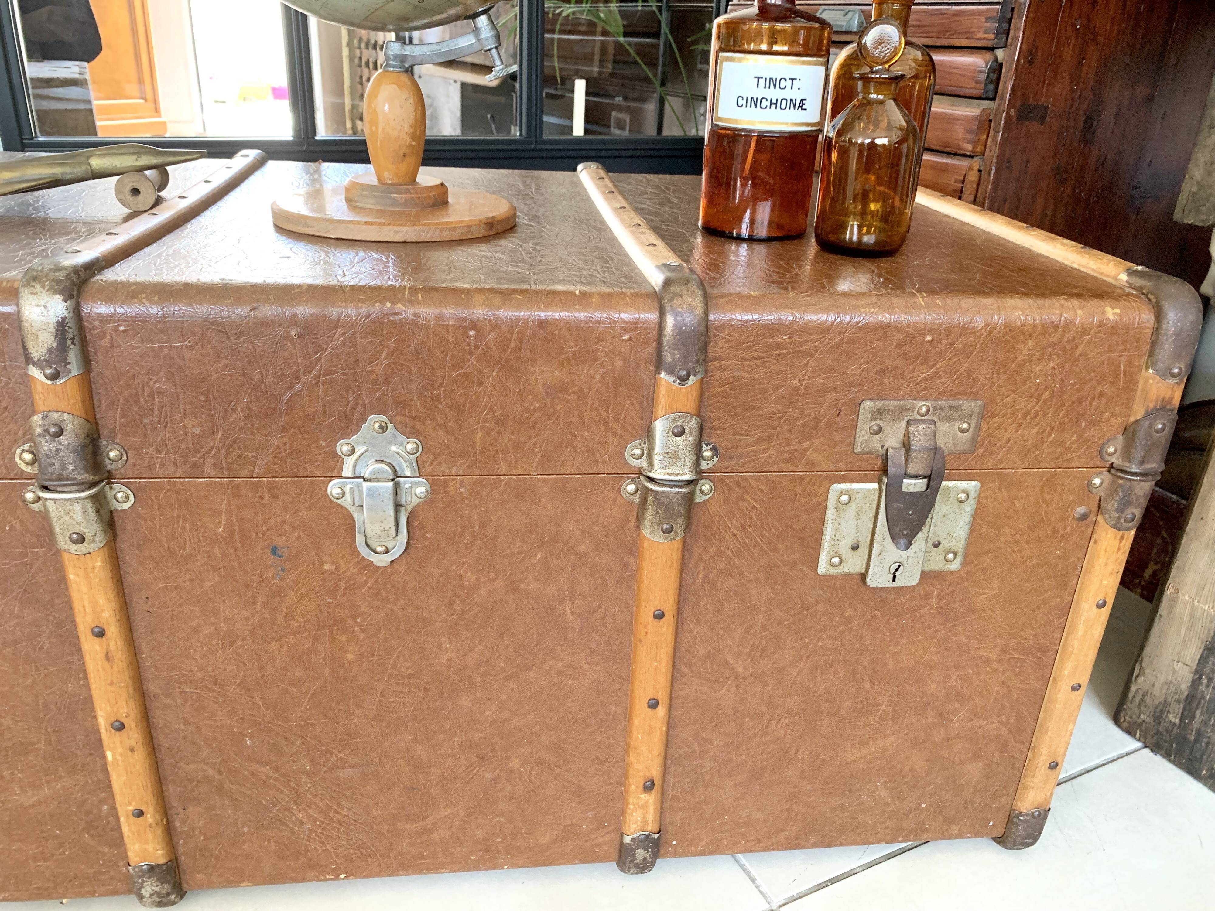 Old  vintage travel trunk