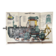 Tractor Poster Original Vintage 1980's Soviet Russian USSR Poster Instructional Wall Sheet
