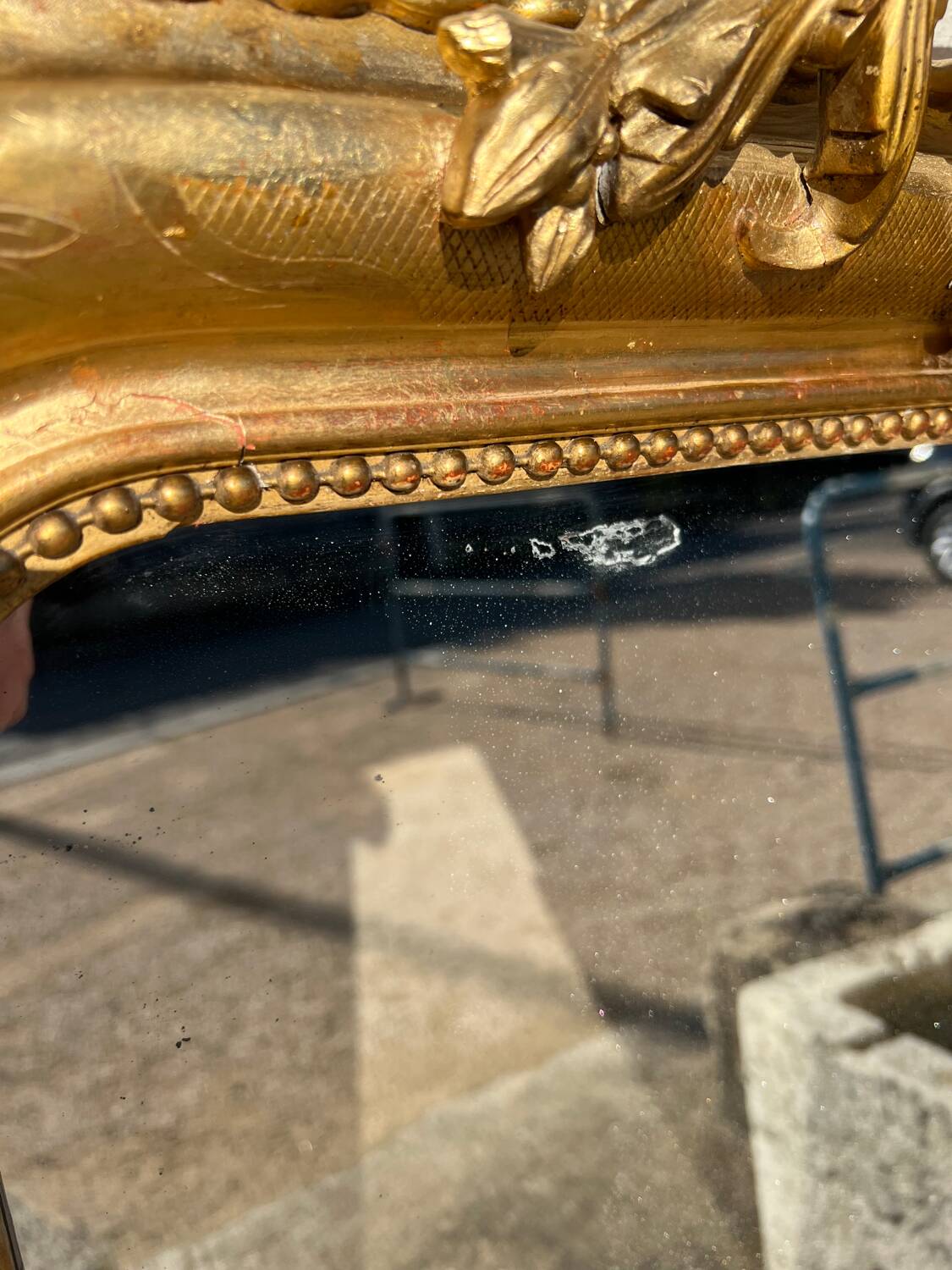 Golden Louis Philippe mirror