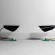 Stylish pair of Italian table lights, 1960s