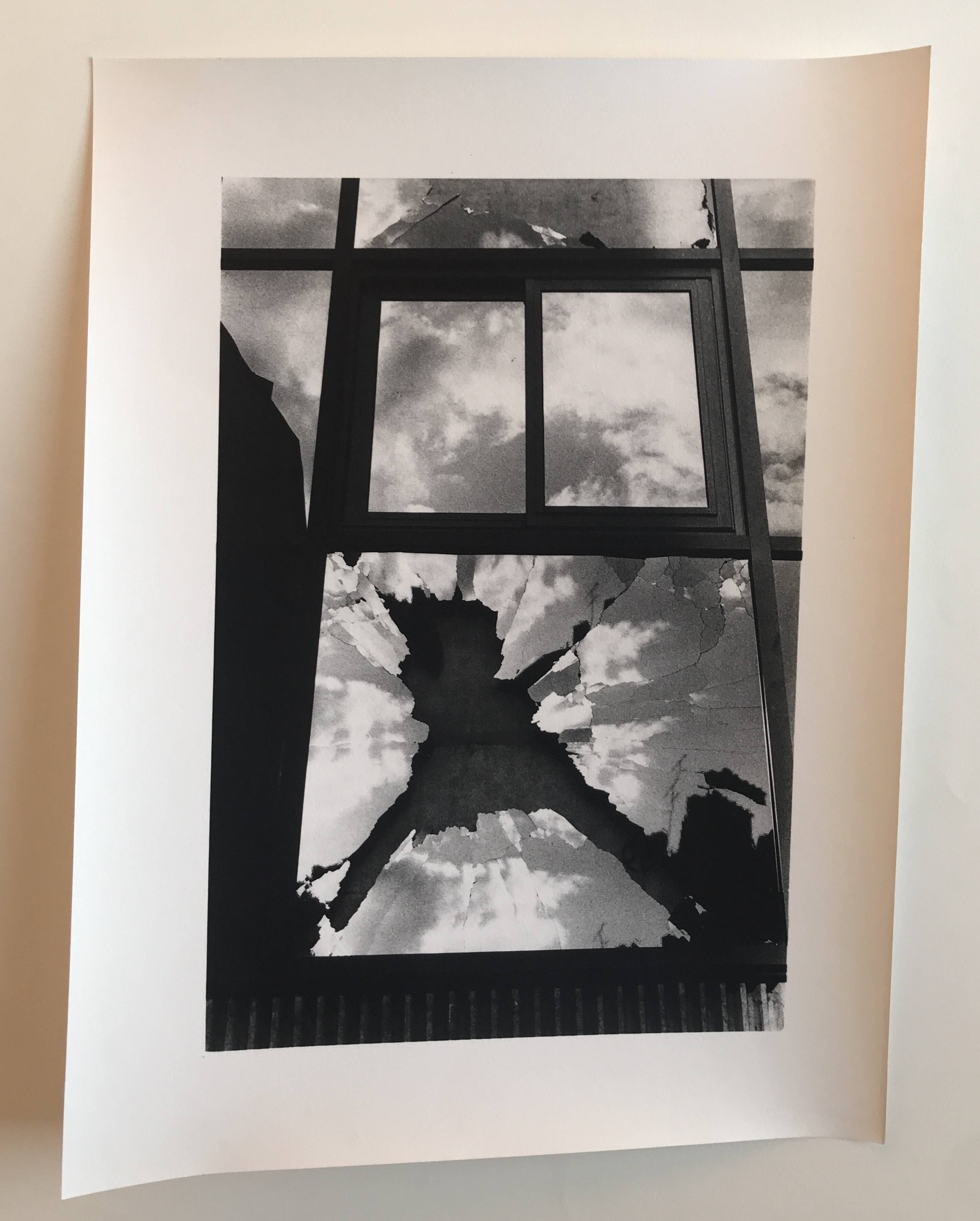 Rosine nusimovici, untitled (reflections), c 1980. black and white silver print