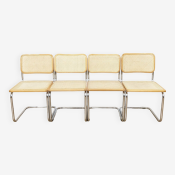 Vintage chairs Cesca B32 by Marcel Breuer