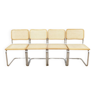 Vintage chairs Cesca B32 by Marcel Breuer