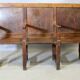 3-seater oak church pew