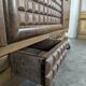 Brutalist enfilade with diamond points