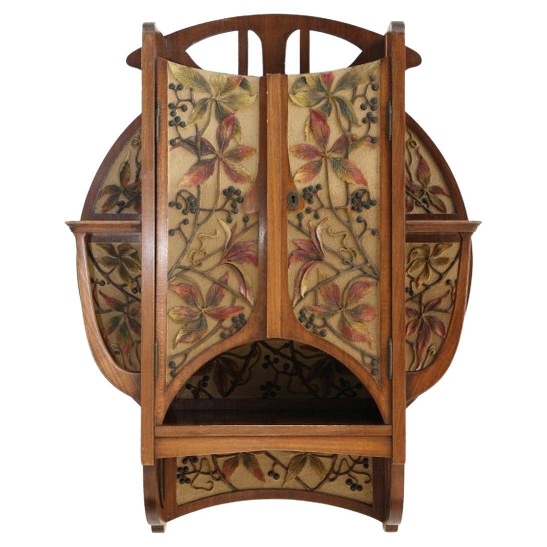 Art Nouveau wall cabinet