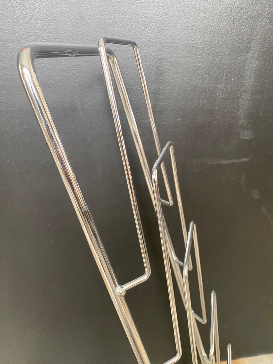 Vintage stainless steel vinyl door