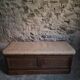 Antique French oak storage bench / blanket box, 1800–1850