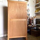 Cupboard, showcase 2 doors in dark wood