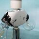 Lampe de table vintage design danois en teck Domus