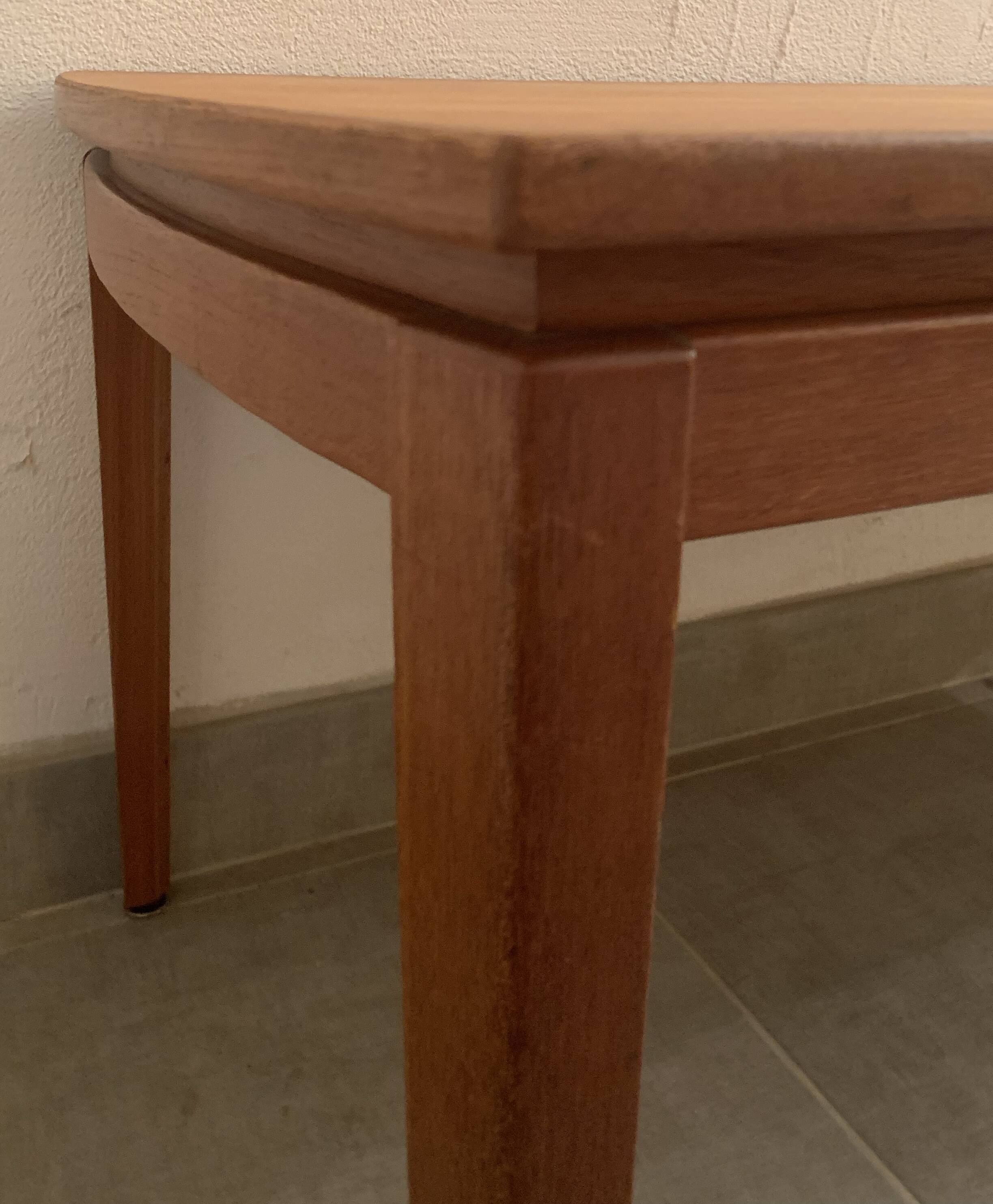 Large Scandinavian teak coffee table from the 60s