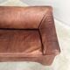 Vintage leather 2 seat sofa by Lesser, 1970s (1 of 2)