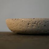 Cendrier en travertin - Art en marbre - Design fabriqué en Italie - Années 1970