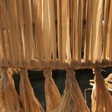 Fringed raphia pendant