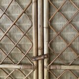 Vintage rattan cabinet