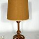 Lampe de table en bois italien vintage des années 50
