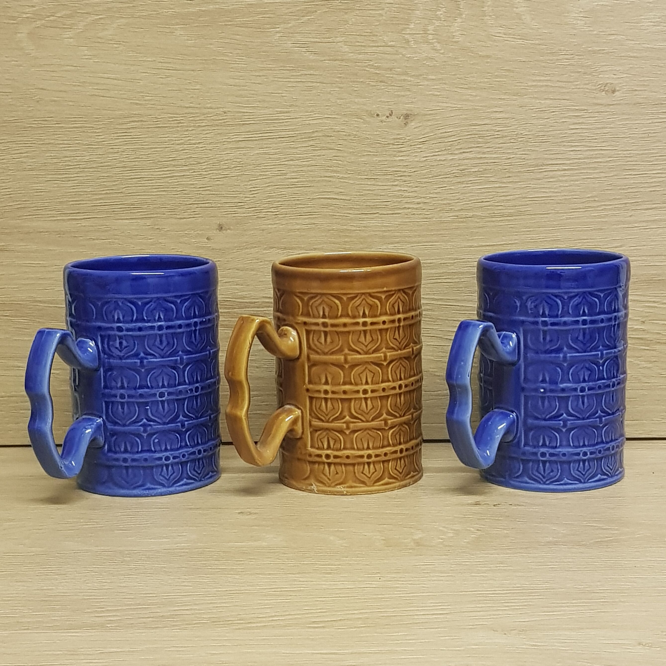 Large 70's English mugs