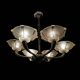 Lustre art deco 6 coupelles ezan