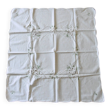 Embroidered tea tablecloth or curtain