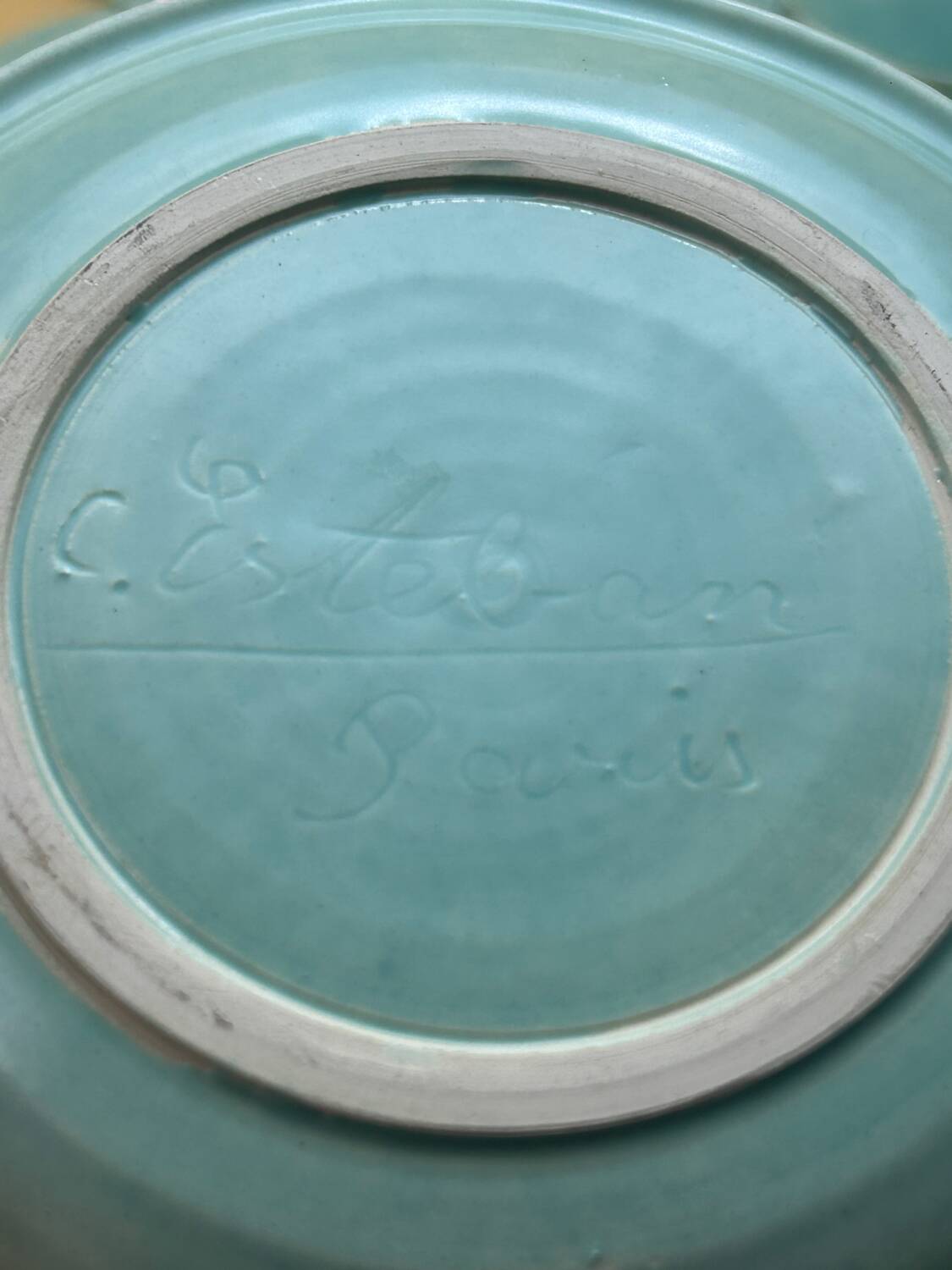 Tea service signed C.Esteban Paris