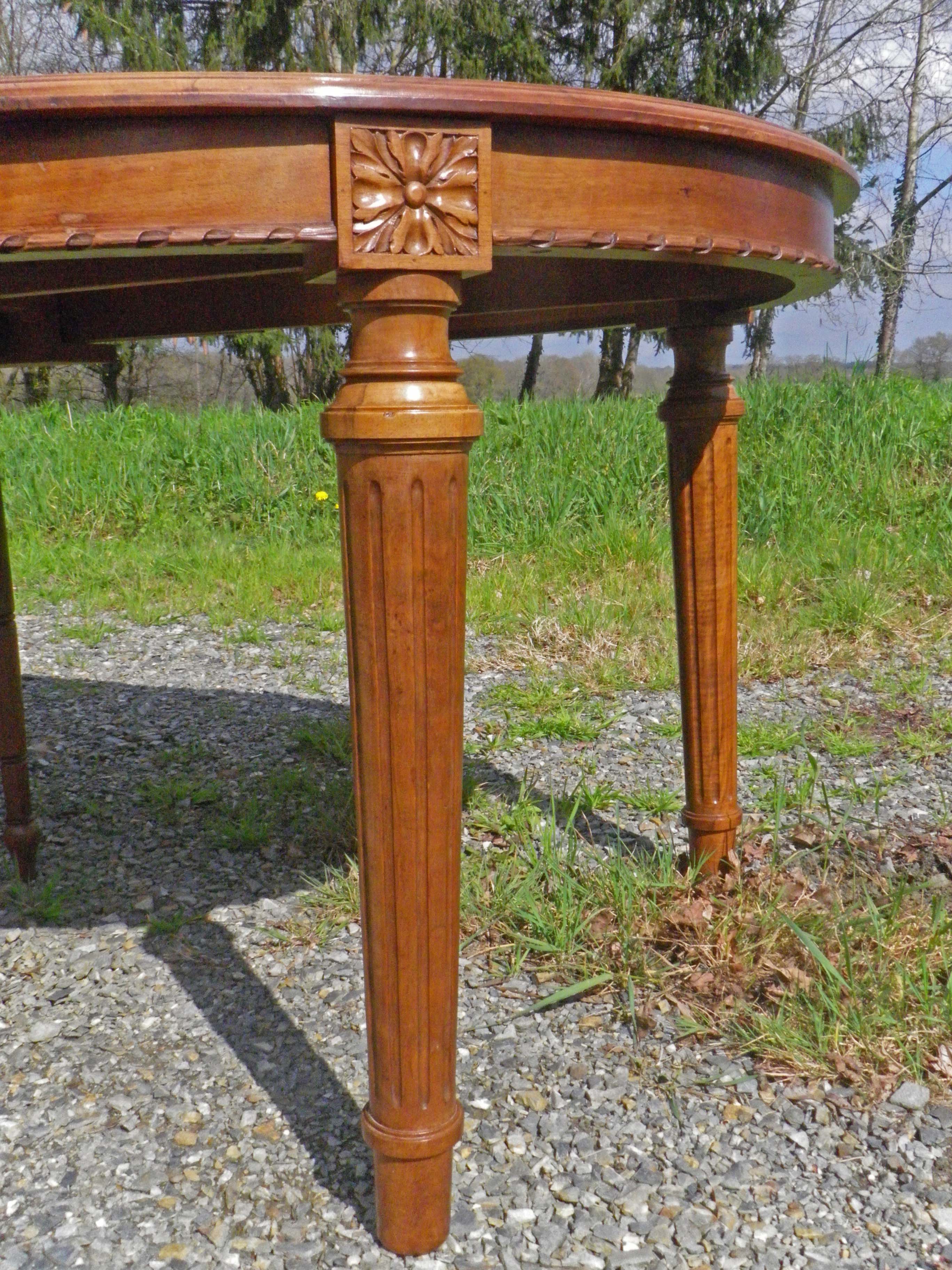 Louis XVI style oval table