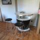 bar "cocktail Tambour" half-moon 50s/60s