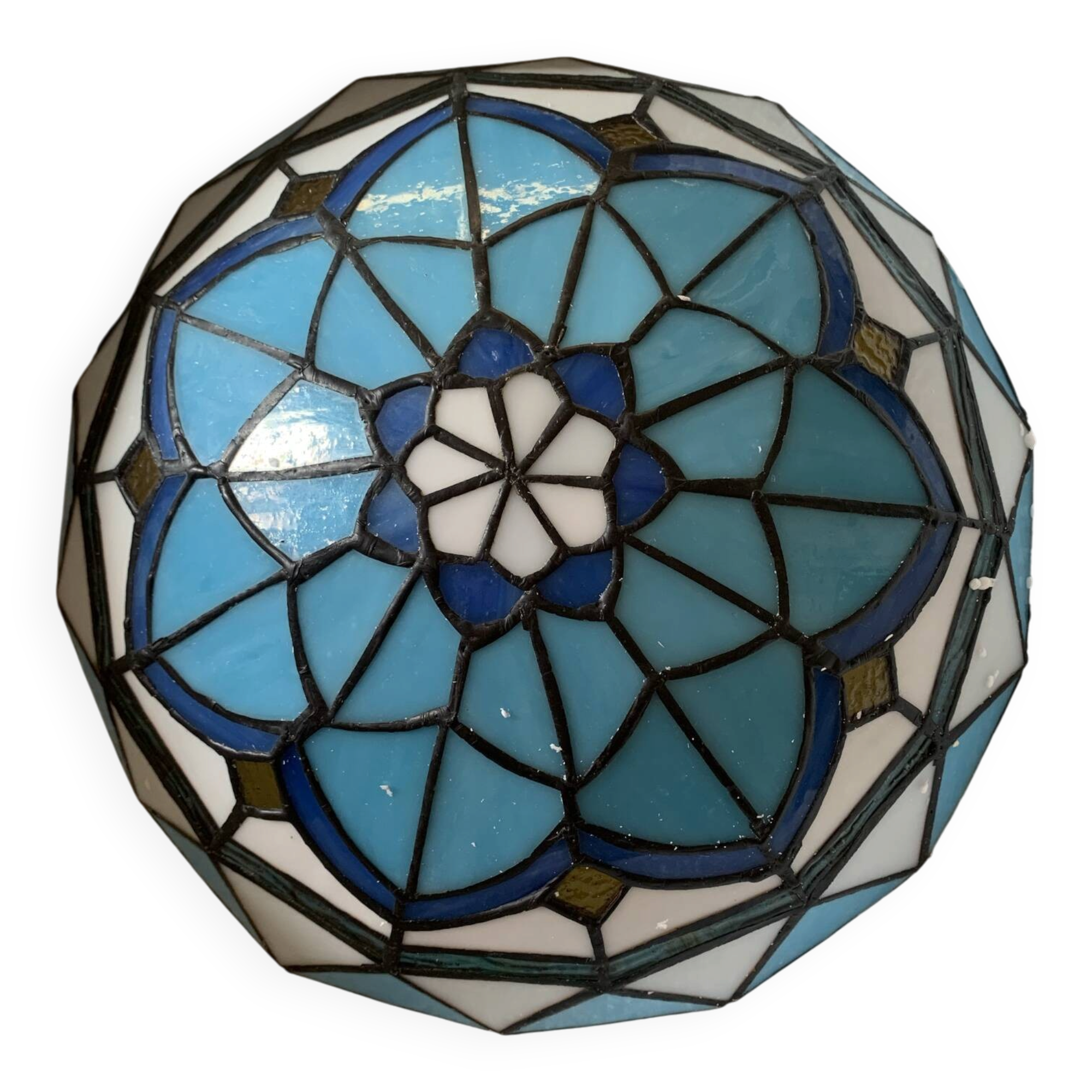Tiffany stained glass ceiling light