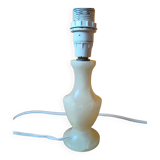 Beige marbled stone lamp - small alabaster lamp