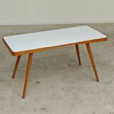 Table basse opaxit blanc par Jiri Jiroutek pour Cesky Nabytek 1960