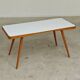 White opaxit coffee table by Jiri Jiroutek for Cesky Nabytek 1960
