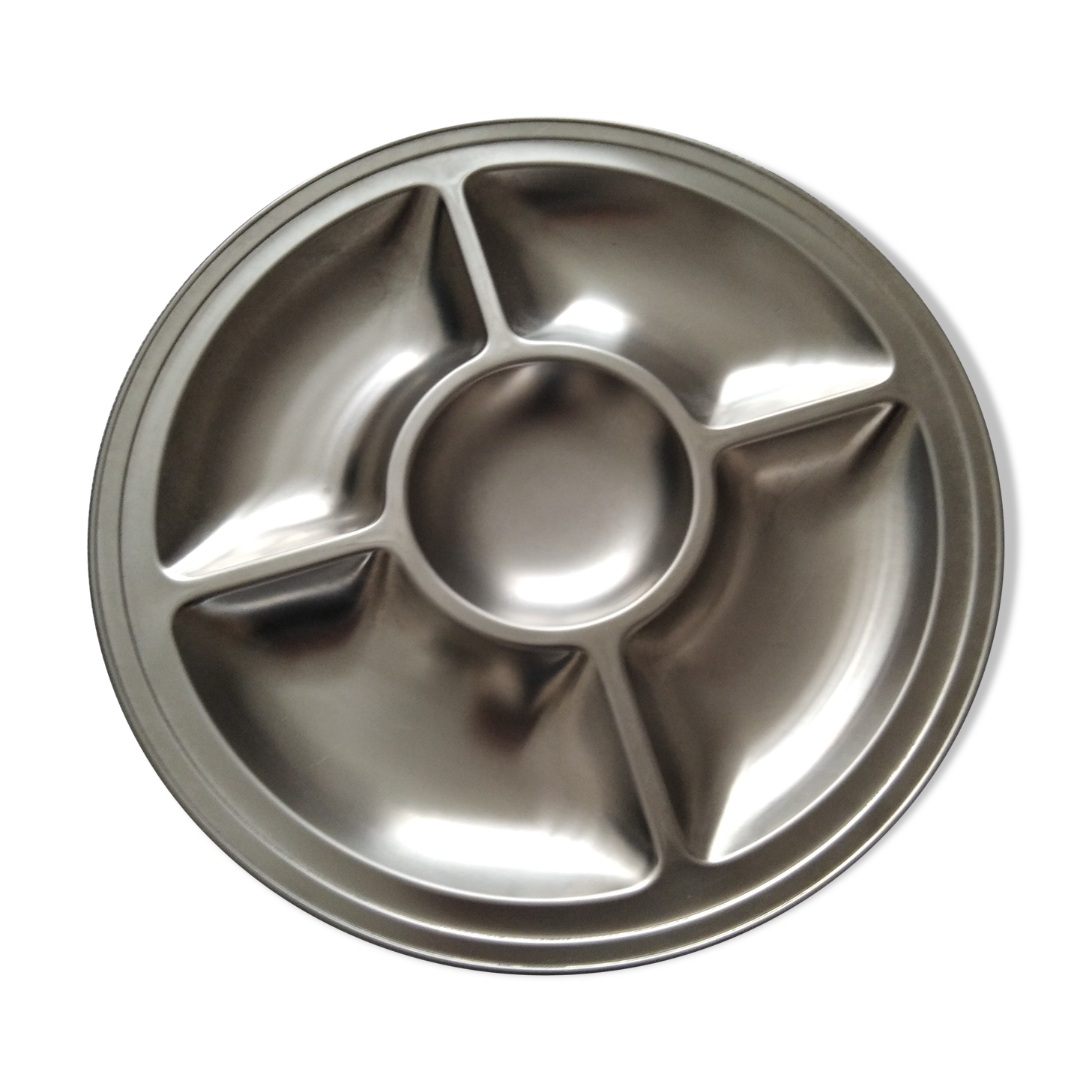 Round dish 5 compartments Guy Degrenne collection Manoir