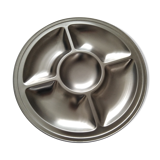 Plat rond 5 compartiments Guy Degrenne collection Manoir