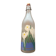 Bouteille en verre dépoli, décor crocus, LilLian Vernon