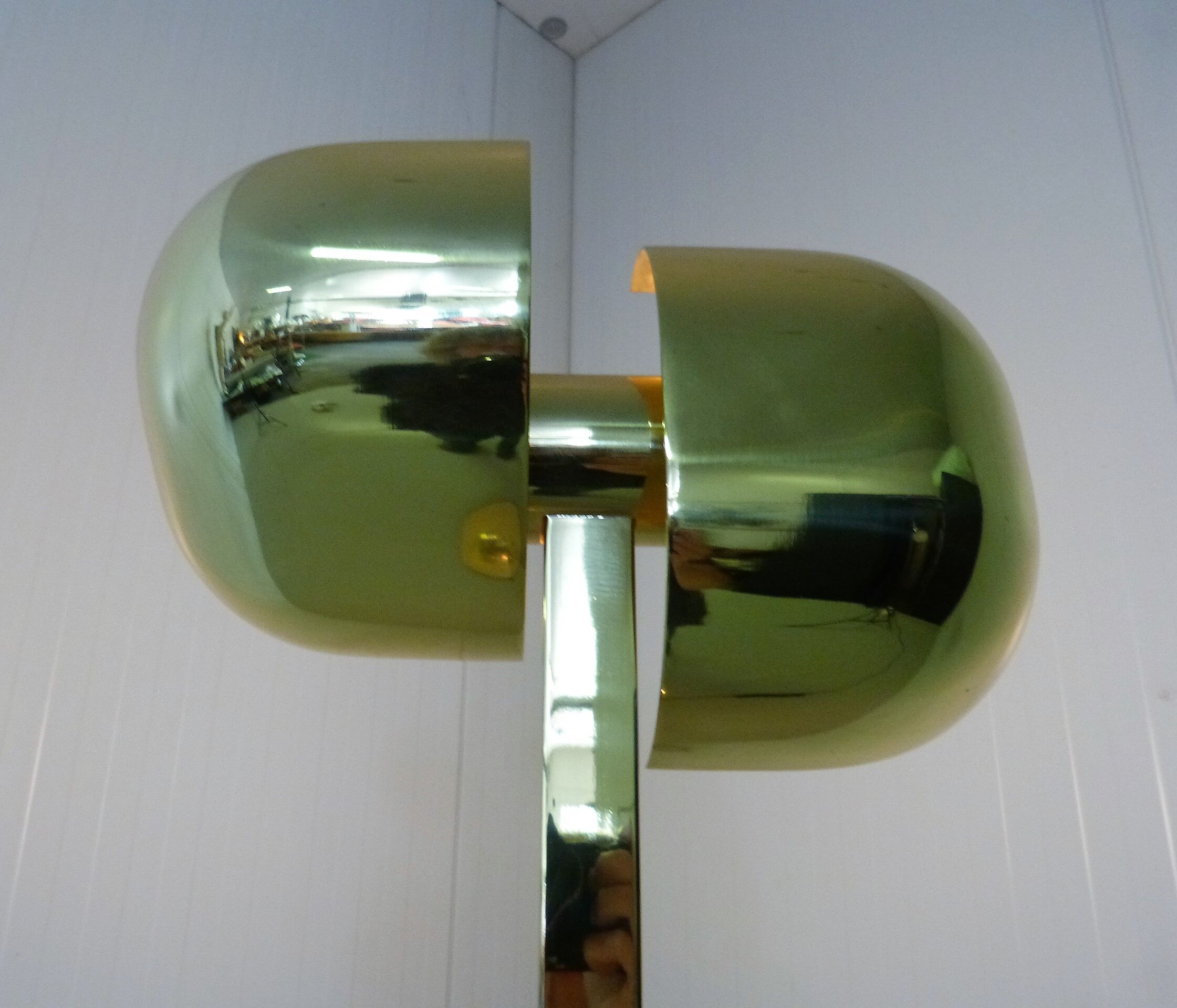 Brass floor lamp by Lumi italy 1970